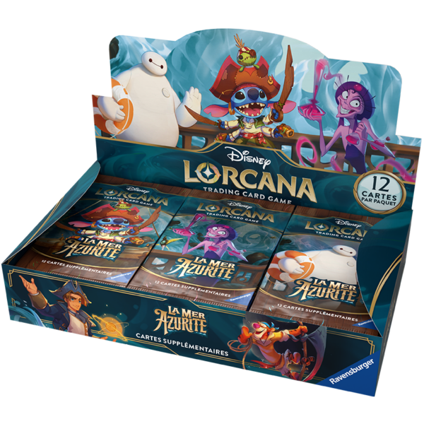 boite de 24 booster lorcana la mer azurite