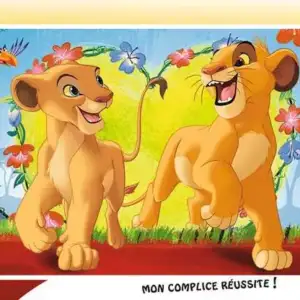 puzzle le roi lion simba et nala à partir de 3 ans