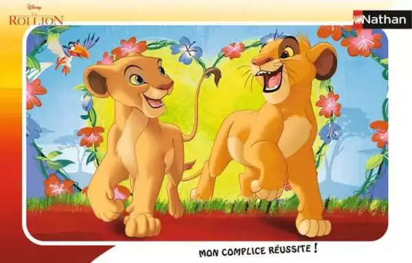 puzzle le roi lion simba et nala à partir de 3 ans