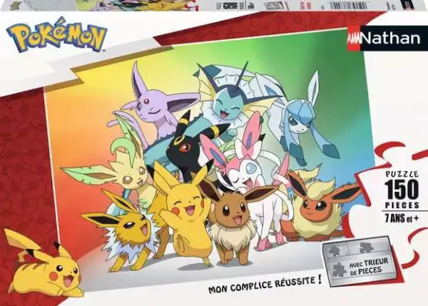 puzzle pokemon evoli et ses évolutions 150 pièces dès 7 ans